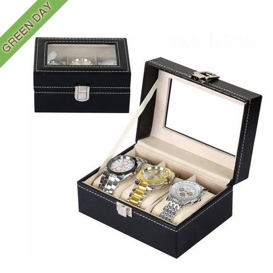3 slots watch case in stock