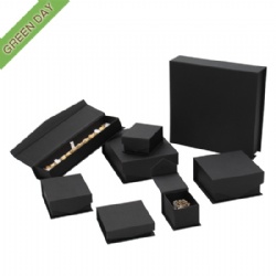 Custom Black Color Cardboard Jewelry Set Box