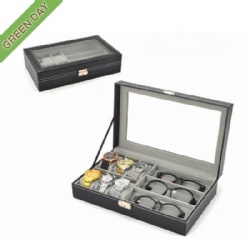 sunglasses and watch collection case